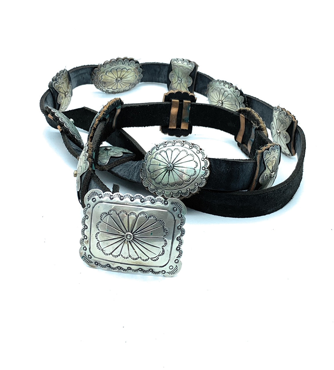 How to attach a leather and silver concho to leather 