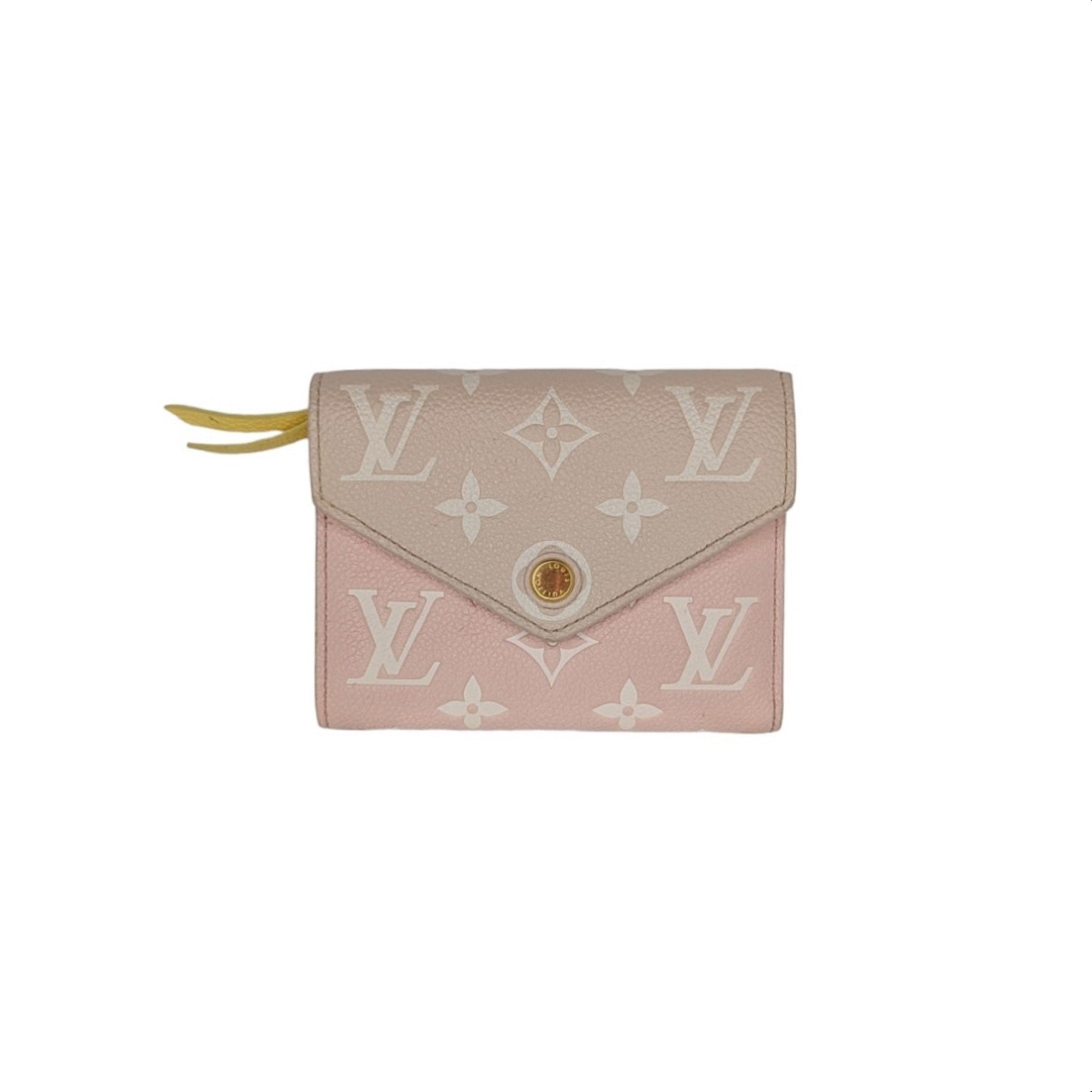 LOUIS VUITTON Monogram Victorine Pool Compact Wallet Pink