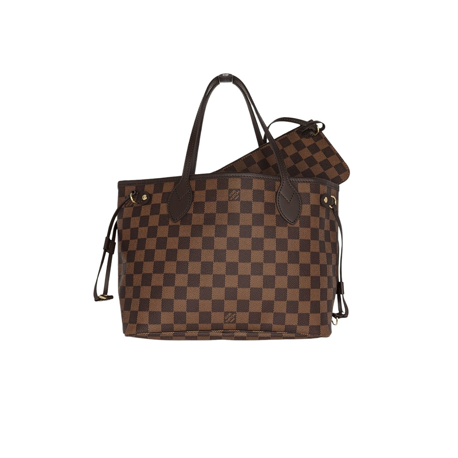 Louis Vuitton 2012 Pre-owned Damier Ebene Neverfull PM Tote Bag - Brown