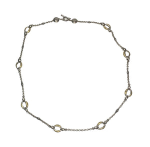 Konstantino Sterling Silver & 18K Yellow Gold Daphne Station Necklace