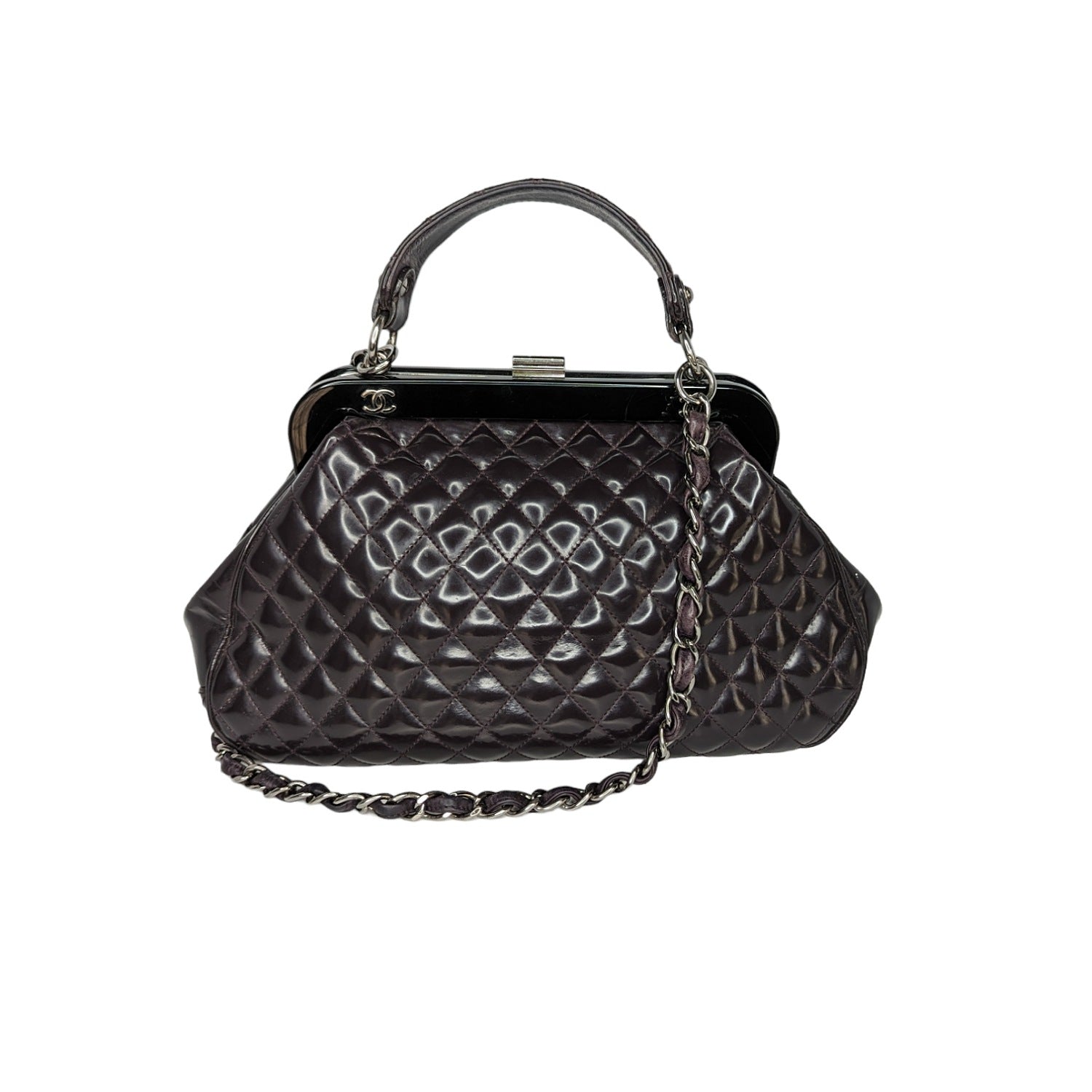 Chanel Vintage Chocolate Bar Mademoiselle Chain Flap Bag