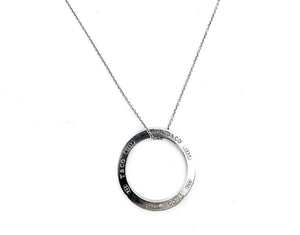 Tiffany & Co. 1837® Sterling Silver Circle Pendant Necklace
