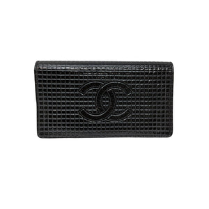 Chanel Micro Chocolate Bar Coco Mark Long Wallet 
