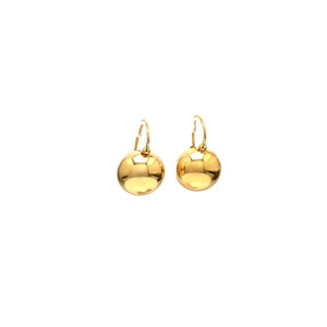 14K Yellow Gold Ball Drop Earrings