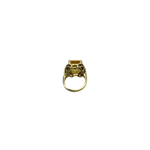 10K Yellow Gold & 10.00ct Citrine Ring - Sz. 5.75