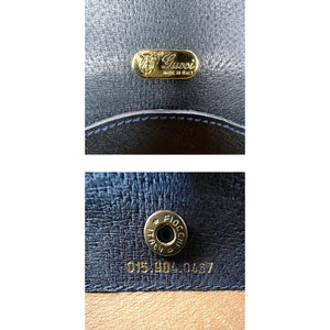 Gucci GG Plus Navy Blue Briefcase Portfolio