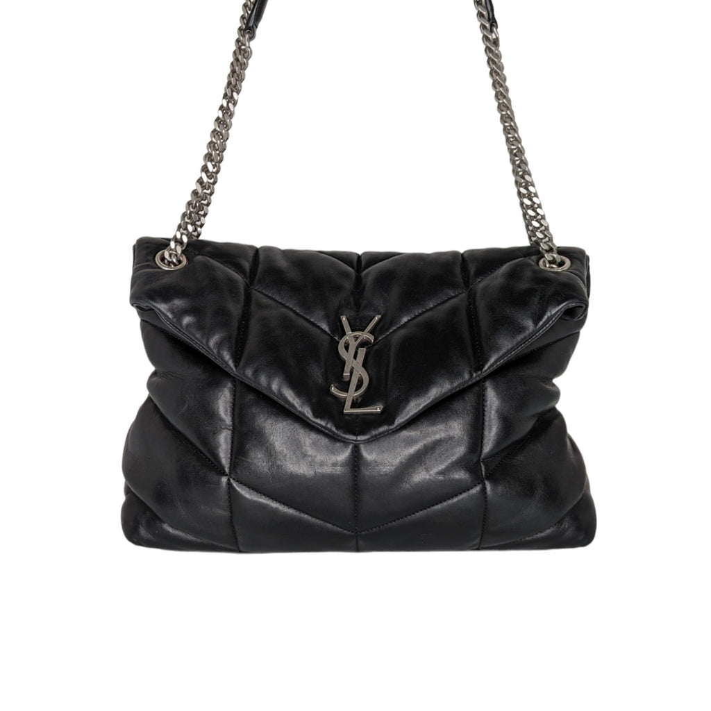 YVES SAINT LAURENT Loulou Small Matelasse Leather Chain Shoulder Bag B