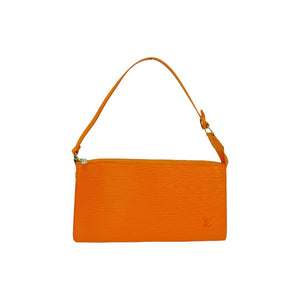 Louis Vuitton Vintage Orange Epi Pochette Accessories