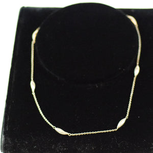 Sterling Silver Custom Made Teardrop Bead Chain Necklace