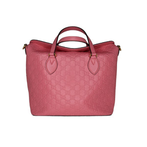 Gucci Pink Signature Guccissima Leather Top Handle Bag TheRelux