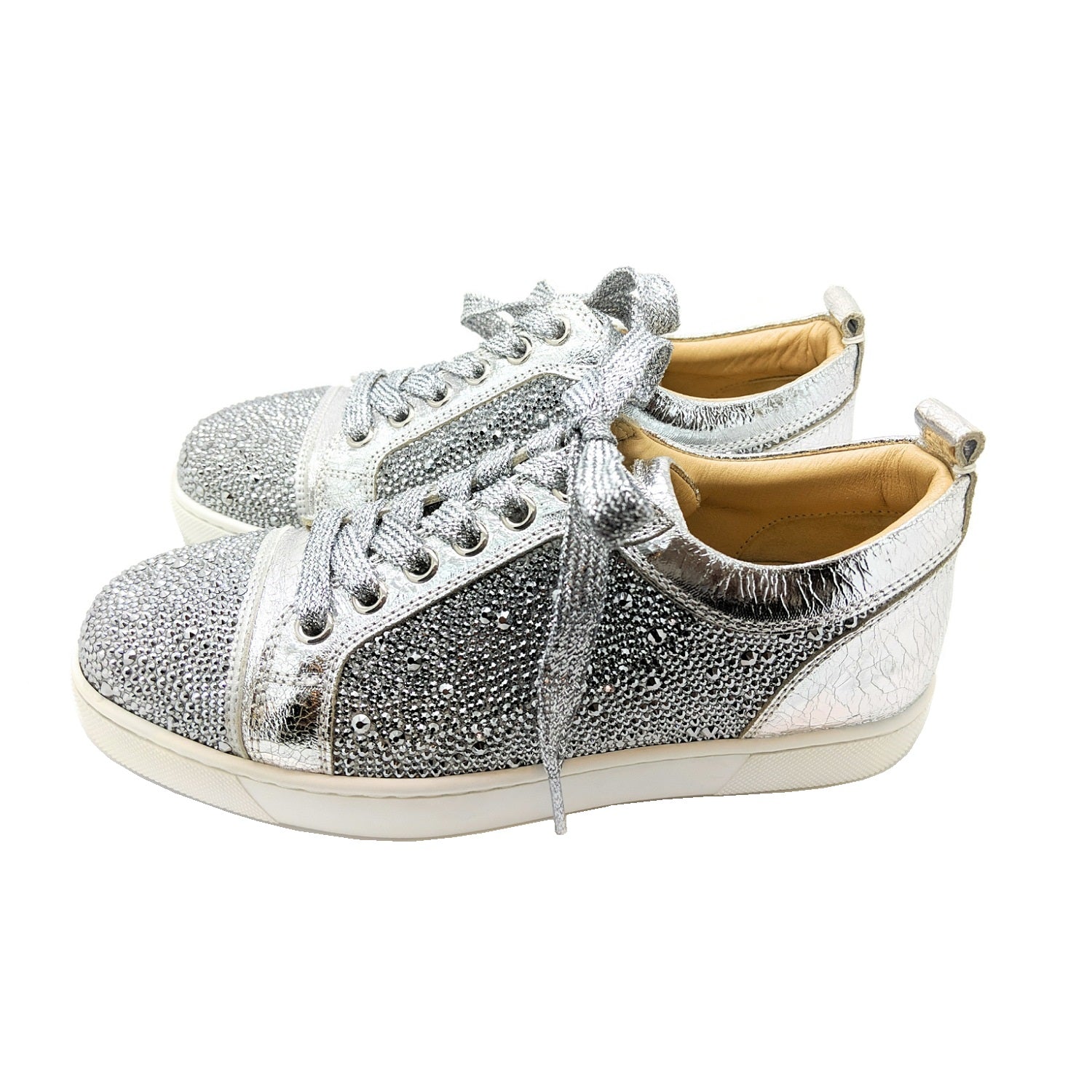 Men's Louis Junior Strass Rhinestone Suede Low-top Sneakers