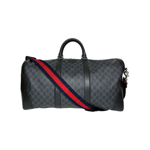 Gucci Black GG Supreme Duffle Bag