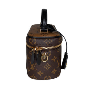 Louis Vuitton Brown Monogram and Monogram Reverse Coated Canvas Vanity PM Gold Hardware, 2020, Womens Handbag