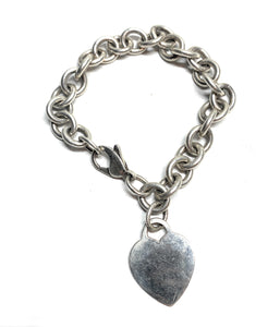 Tiffany & Co. Classic Silver Heart Tag Bracelet