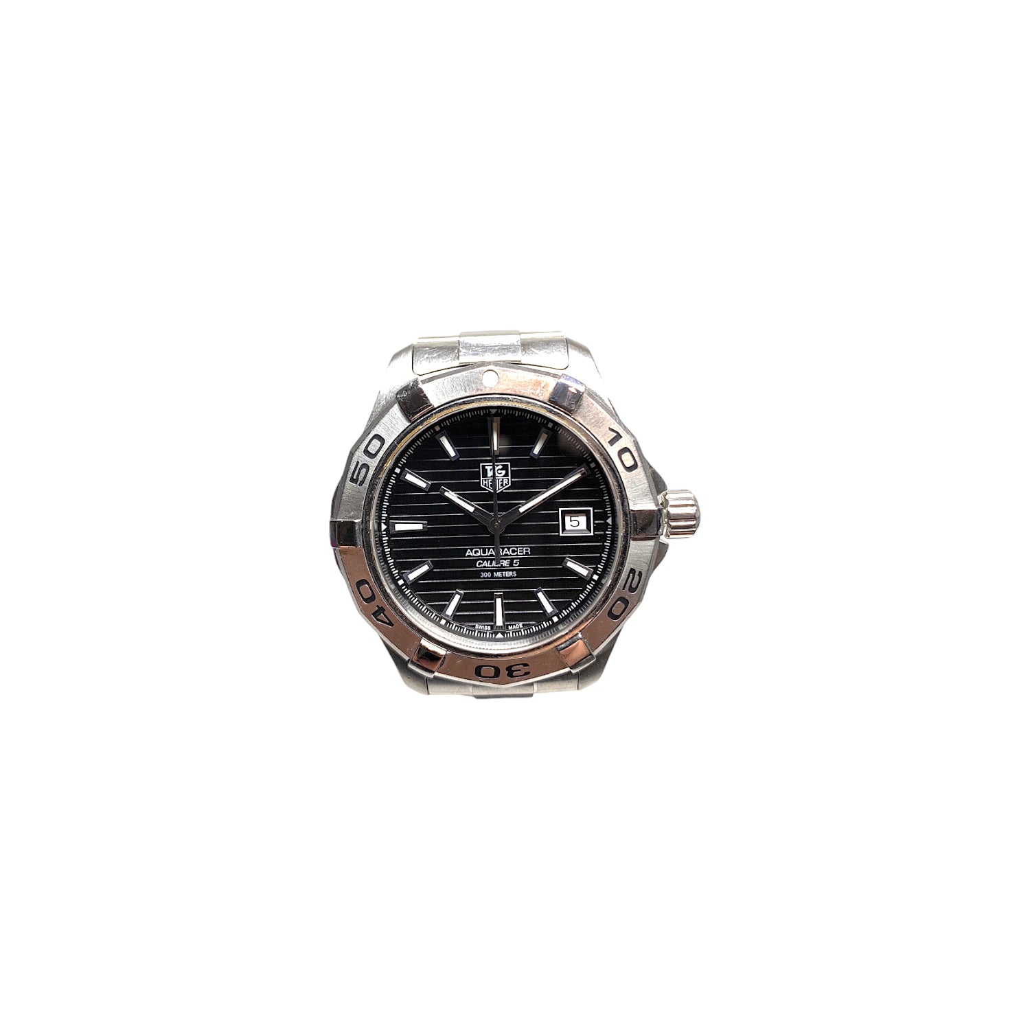 TAG Heuer WAP2010 Aquaracer Calibre Stainless Steel Black Dial