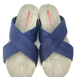Prada Cross Strap Sandals Prada Cross-Strap Logo Men's Sandals