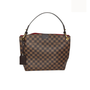 Louis Vuitton Damier Ebene PM Top Handle and Shoulder Bag