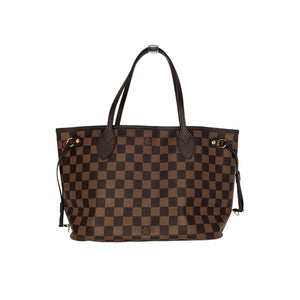 Louis Vuitton Neverfull Damier Ebene PM Tote and Pochette For Sale