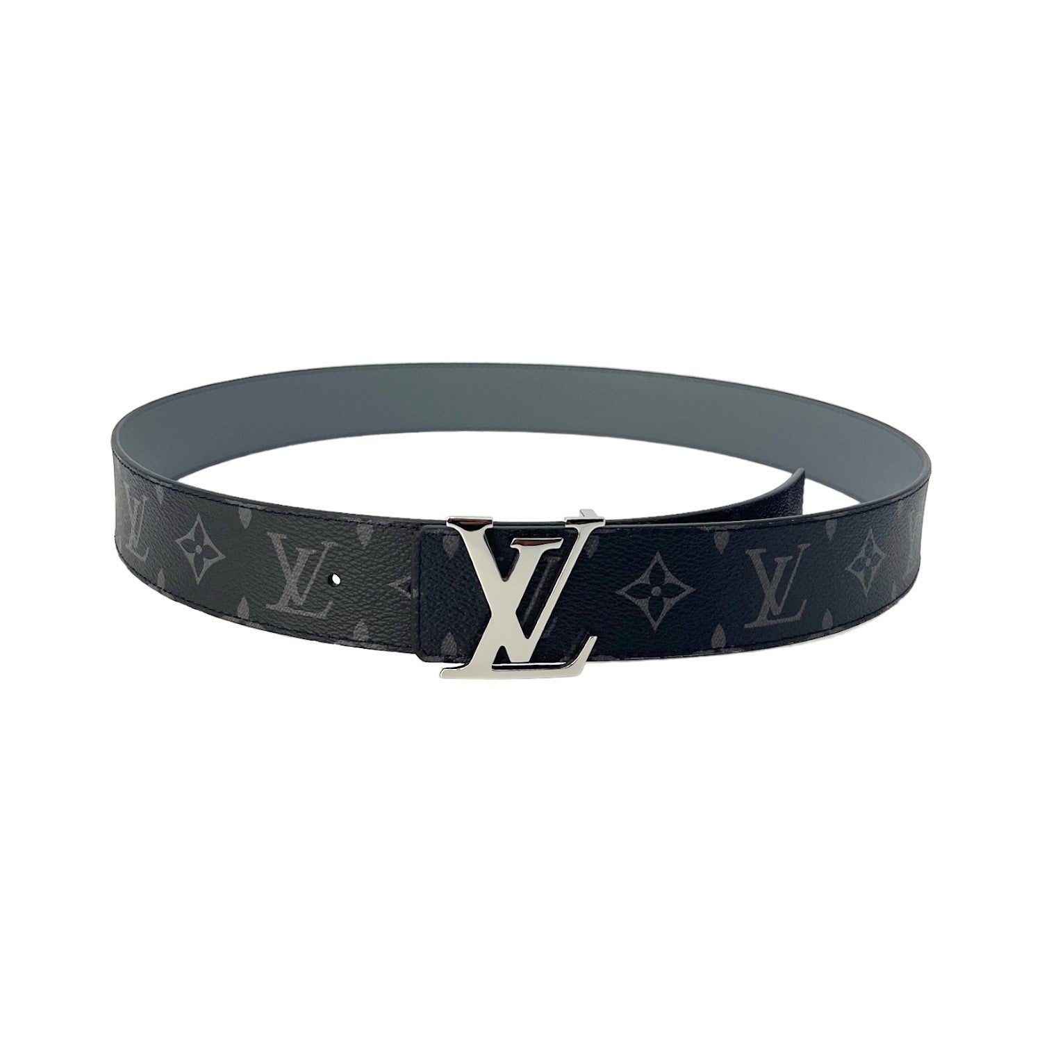 white and black louis vuittons belt