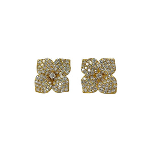 Piranesi 18K Yellow Gold Diamond Earrings