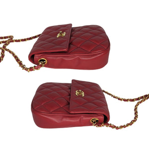 Chanel Red Mini Tassel Duffle Bag
