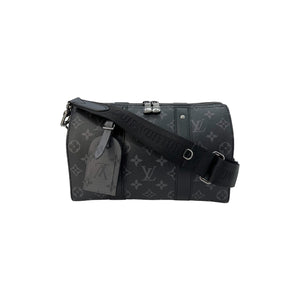 Louis Vuitton City Keepall Logo-embossed Leather Shoulder Bag in Gray for  Men