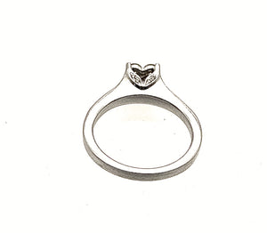 Platinum 0.60ctw Diamond Engagement Ring - Sz. 7